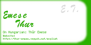 emese thur business card